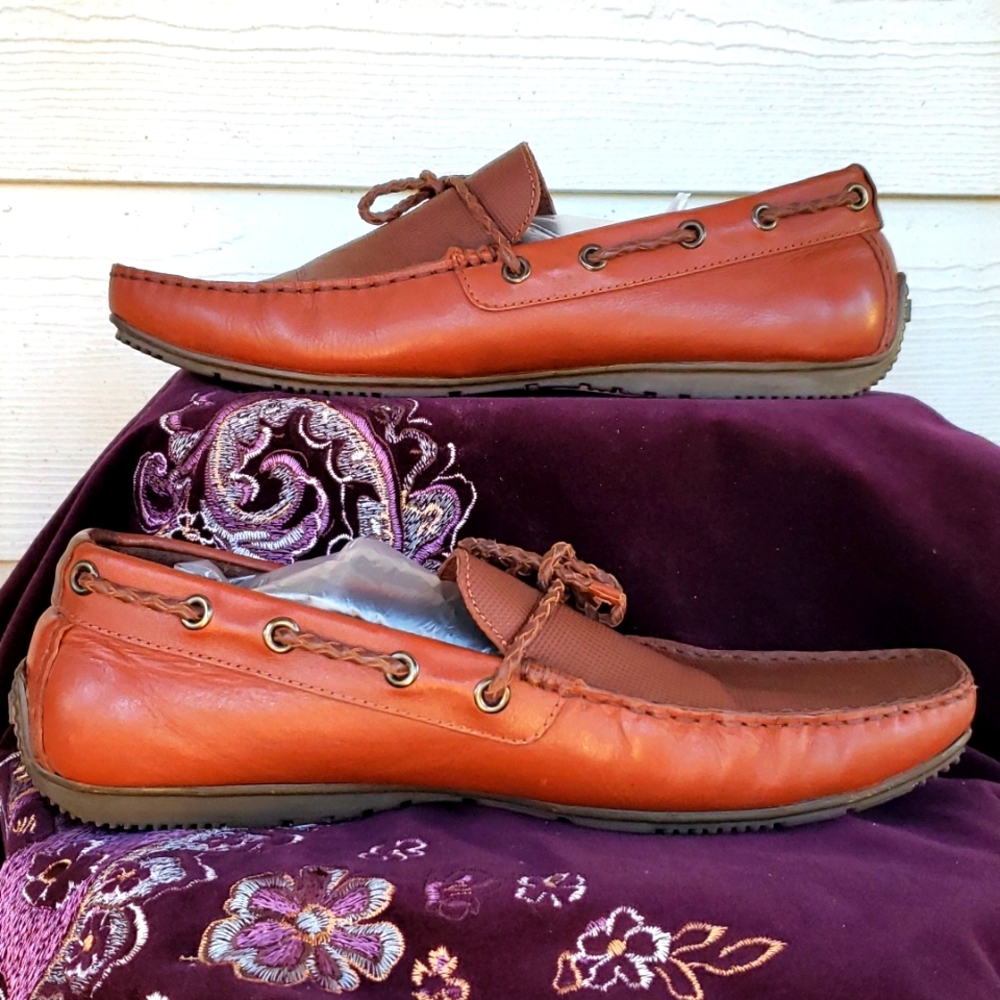 EUC VELEZ driving shoe / moc with soft technology (42 - 10.5USA) in cognac